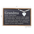Framed Definition Of Grandma Sign