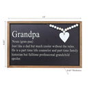 Framed Definition Of Grandpa Sign