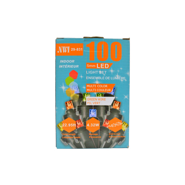 100 Lt 5Mm Led Indoor Light Set (Multi Bulbs) - Set of 2