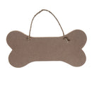 Mdf Bone Shaped Plaque Welcome To Our Home  - Set of 2