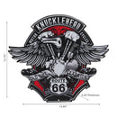 Embossed Metal Wall Sign Knucklehead