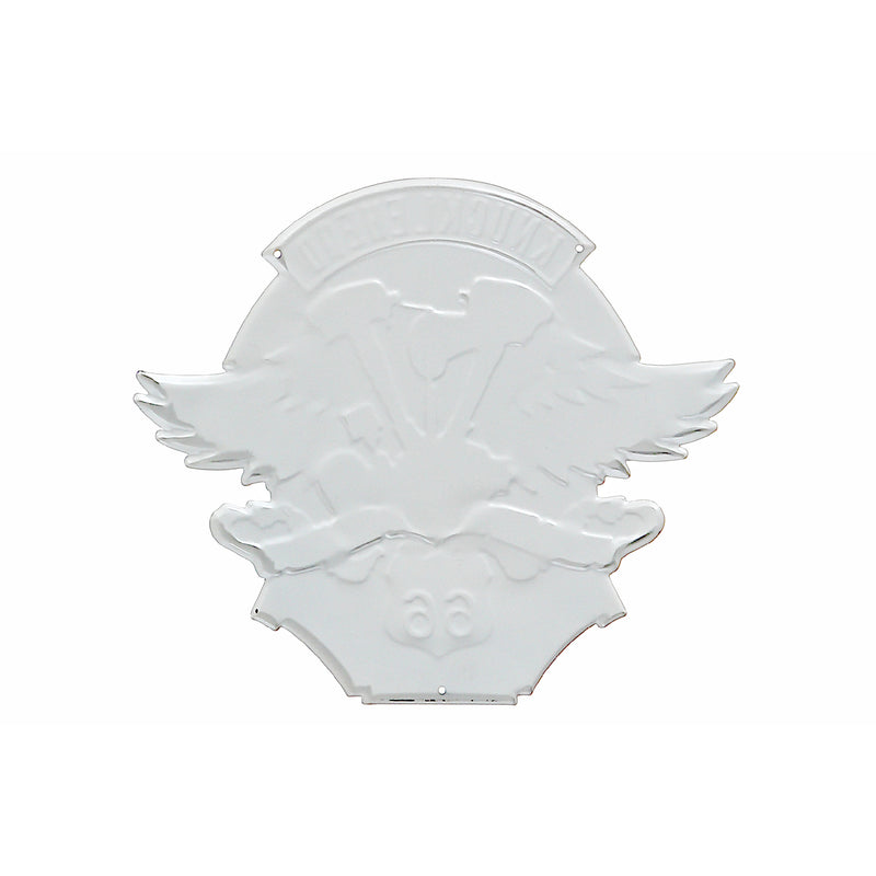 Embossed Metal Wall Sign Knucklehead