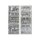 Framed Mdf Wall Art (Life Quote) (Asstd) - Set of 2