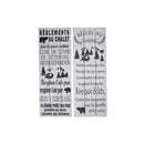 Wood Wall Sign (Regles Au Chalet/Camping) (Asstd) - Set of 2