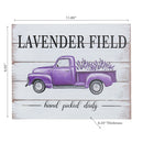 Lavender Truck Wood Plaque