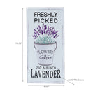 Metal Wall Sign Freshly Picked Lavender