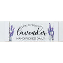 Wooden Fence Sign Field Fresh Lavender