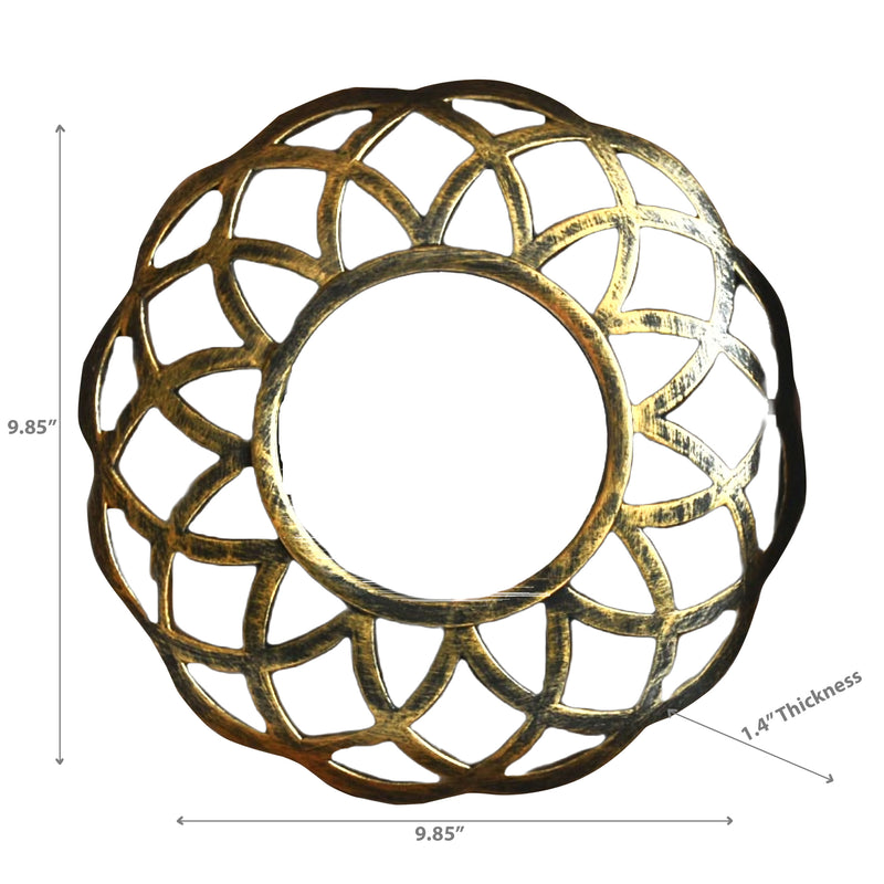 Accent Mirror Circular Gold