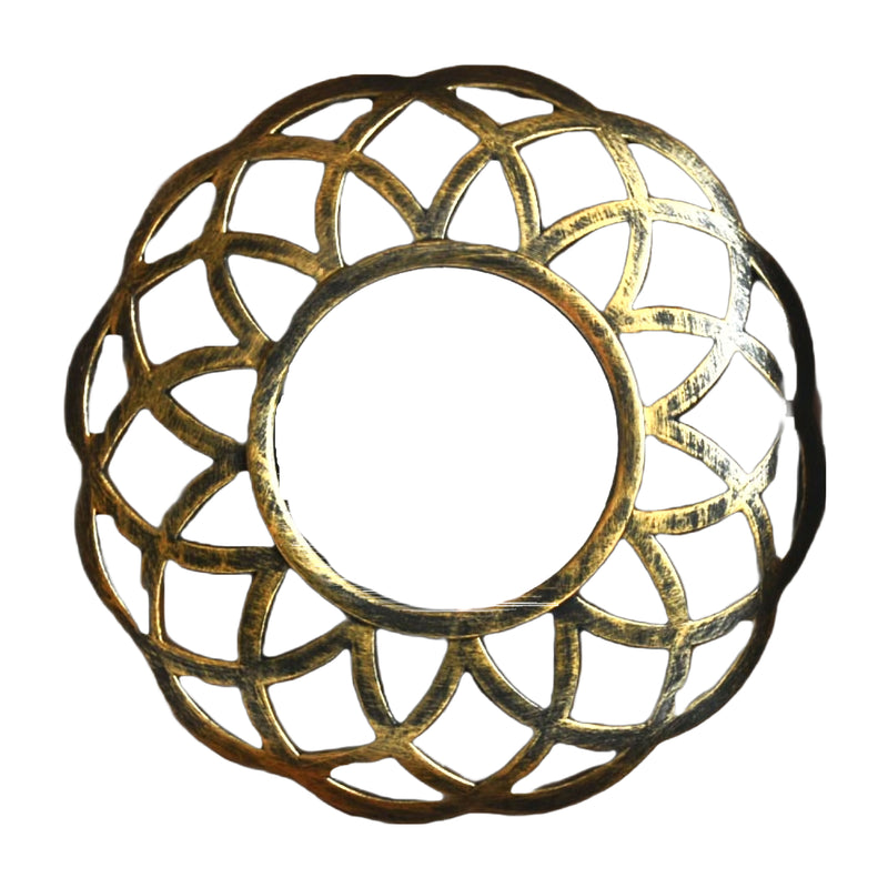 Accent Mirror Circular Gold