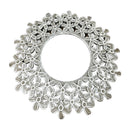 Accent Mirror Gray Floral