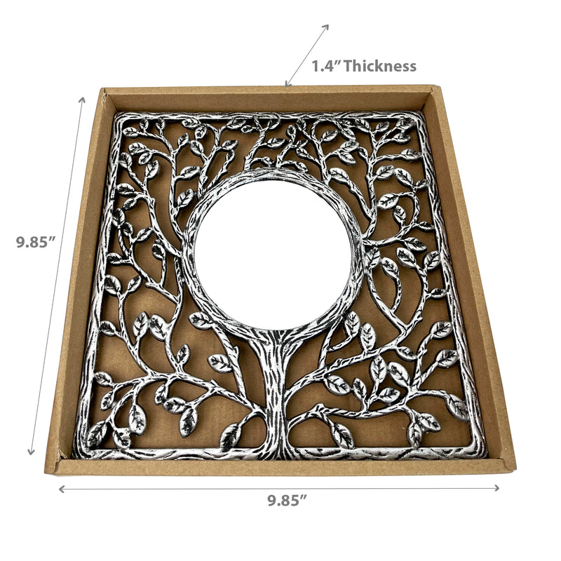 Accent Mirror Silver Tree
