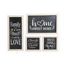 4Pc Assorted Oak Frame Set Home