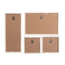 4Pc Assorted Woodgrain Frame Set Home