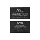 Canvas Wall Sign (Dog/Cat Noun) (10 X 6) (Asstd) - Set of 2