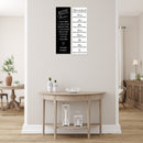 Canvas Wall Sign Recette/Famille Asstd - Set of 2