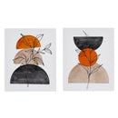 Canvas Wall Art Desert Leaves  - Set of 2