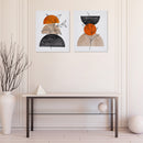 Canvas Wall Art Desert Leaves  - Set of 2