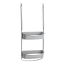 Over The Door 2 Tier Shower Caddy Gray