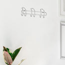 6 Hook Heavy Duty Chrome Wall Mount