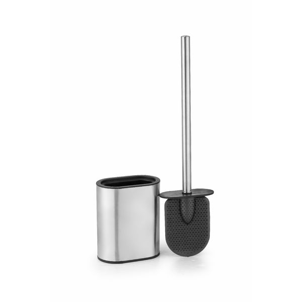 Rubber Toilet Brush With Stainless Steel Holder