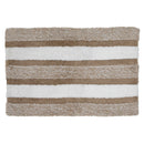 Microfibre Striped Bath Mat (Taupe) (20 X 32)