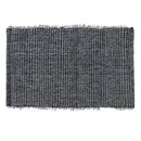 Cotton Loom Bath Mat Black 20X32