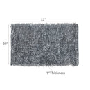 Cotton Loom Bath Mat Gray 20X32