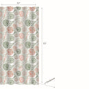 Peva Shower Curtain With 12 Polyresin Hooks Wispy Floral