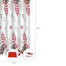 14Pc Set Peva S. Curtain + 12 Hooks + Bathmat Fern