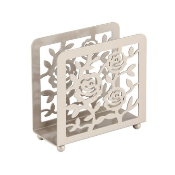 White Rose Standing Napkin Holder - Set of 2