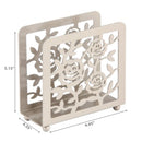 White Rose Standing Napkin Holder - Set of 2