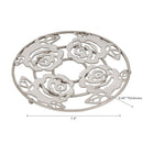 White Rose Round Trivet - Set of 2