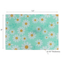 Printed Glass Cutting Board Daisy Print - Set of 2