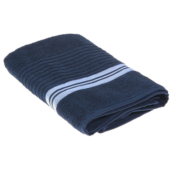 Deluxe Bath Towel (27 X 50) (Navy Blue) - Set of 2