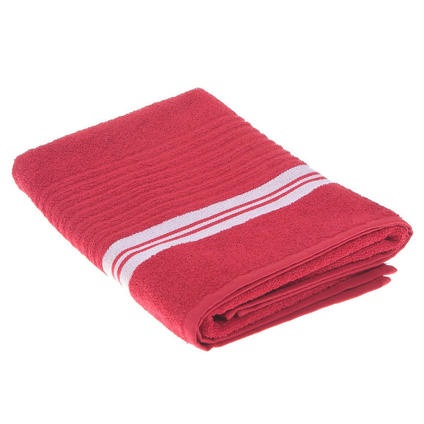 Deluxe Bath Towel (27 X 50) (Red) - Set of 2