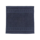 Basketweave Wash Cloth (12 X 12) (Navy Blue) - Set of 6