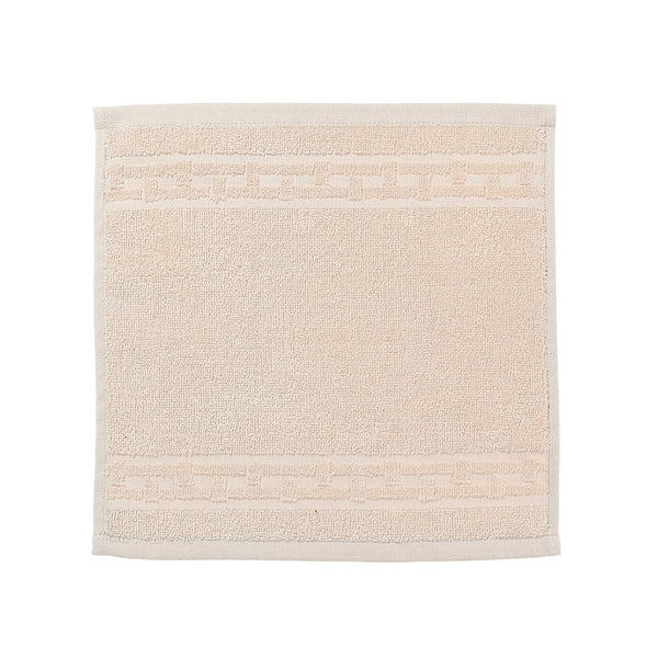 Basketweave Wash Cloth (12 X 12) (Taupe) - Set of 6