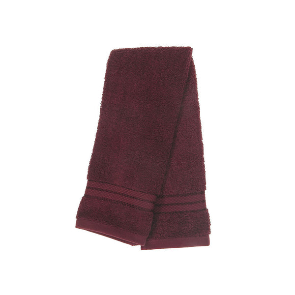 Ellis Hand Towel (16 X 27) (Burgundy) - Set of 6