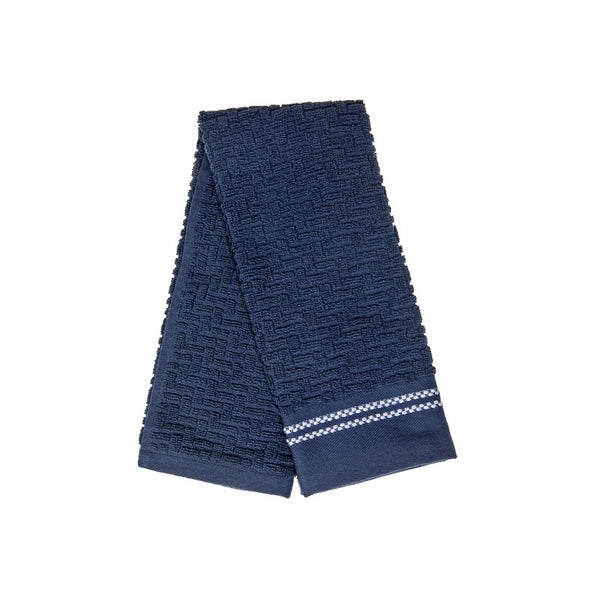 Luxury Stitch Hand Towel (16 X 27) (Blue) - Set of 6