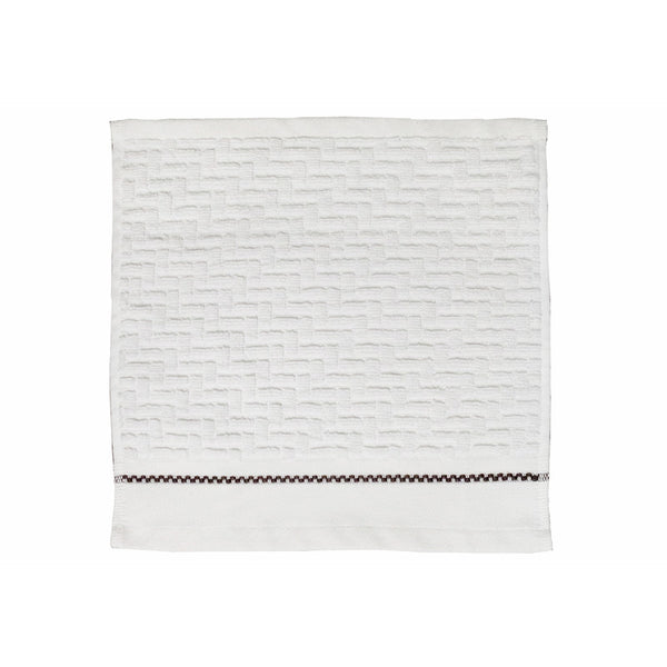 Luxury Stitch Wash Cloth (12 X 12) (White) - Set of 6