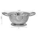 Stainless Steel Colander With Handles 6.25" - Set of 2