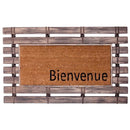 Bienvenue - Rubber Fence With Coir Mat