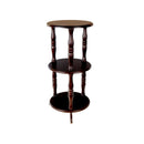 3 Tier Wooden Round Shelf
