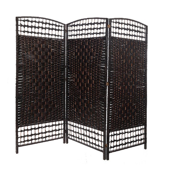3 Panel Woven Bamboo Screen (Basketweave)