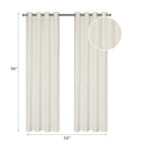 Jacquard Panel W 8 Grom Bowties Ivory 96" - Set of 2