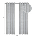 Jacquard Panel W 8 Grom Tilde Black 96" - Set of 2