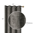 Embossed Rubber Panel & Grommets Dark Grey - Set of 2