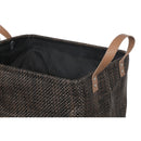 Rect. Textilene Storage Basket With Handles (Chocolate)