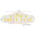Mdf Lemon Home Sweet Home Wall Plaque