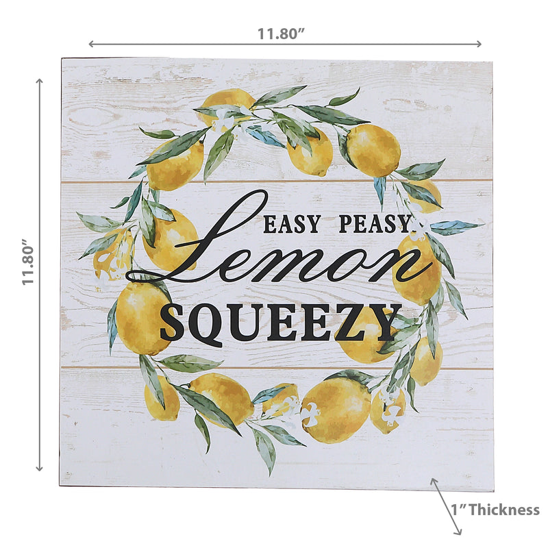Mdf Wall Sign Easy Peasy Lemon Squeezy